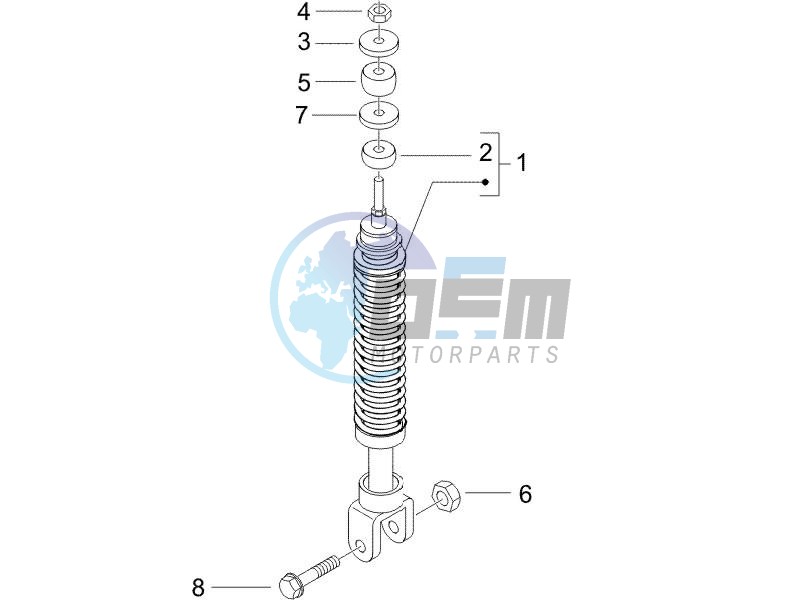 Rear suspension - Shock absorbers