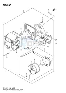 GN125 (E2) drawing REAR COMBINATION LAMP (MODEL Y K1 E2,E4,E18,E21,E22,E71)