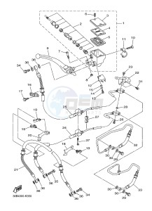 XJ6SA 600 DIVERSION (S-TYPE, ABS) (36DB 36DD) drawing FRONT MASTER CYLINDER