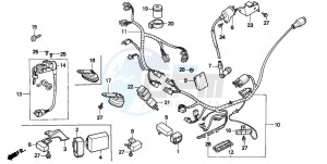 PK50S drawing WIRE HARNESS/ IGNITION COIL