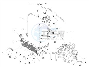 RS 50 RS4 50 2T E4 (APAC, EMEA) drawing Cooling system