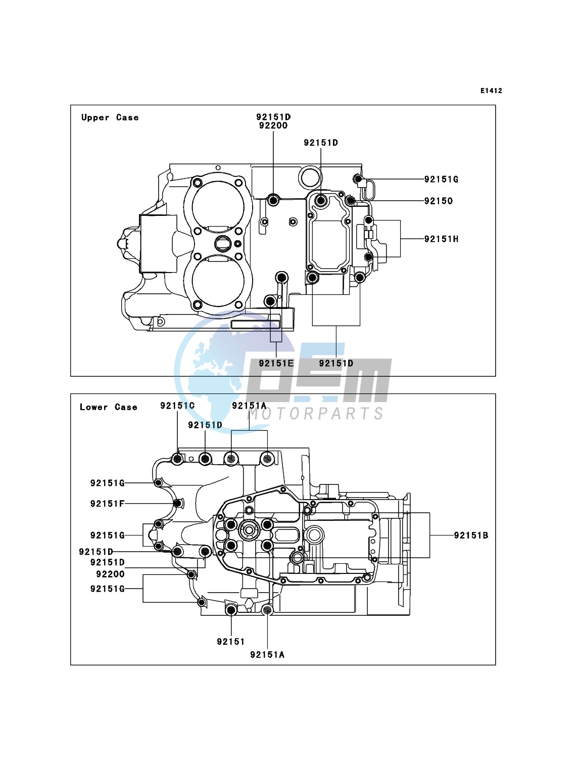 Crankcase Bolt Pattern