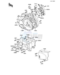 KZ 250 W [LTD BELT] (W1) [LTD BELT] drawing ENGINE COVERS