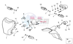 Pegaso Strada-Trail 650 ie drawing Lights