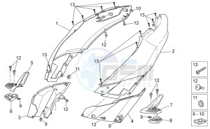 SR 50 ie AND carb. USA drawing Rear body I