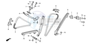 VF750CD drawing CAM CHAIN/TENSIONER