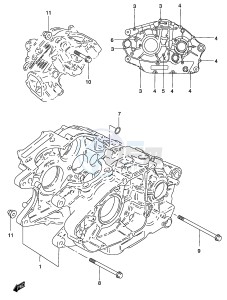 GZ250 (P34) drawing CRANKCASE