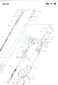 GS500E (Z-D) drawing FRONT LEFT DAMPER