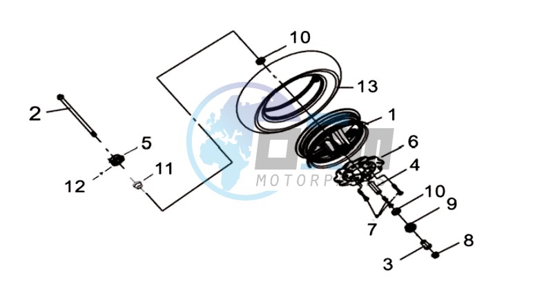 FRONT WHEEL / BRAKE DISC