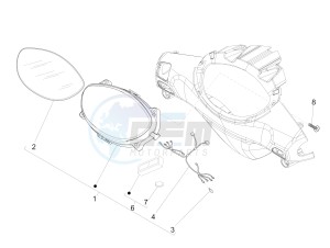 Fly 50 4t 4v drawing Meter combination - Cruscotto