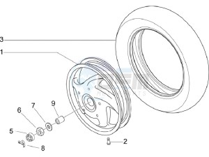 LX 150 4T E3 Vietnam drawing Rear Wheel