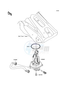 KX450F KX450FDF EU drawing Fuel Pump