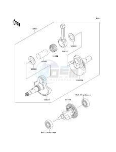 KVF 360 C [PRAIRIE 360 4X4 HARDWOODS GREEN HD] (C6F-C9F) C7F drawing CRANKSHAFT