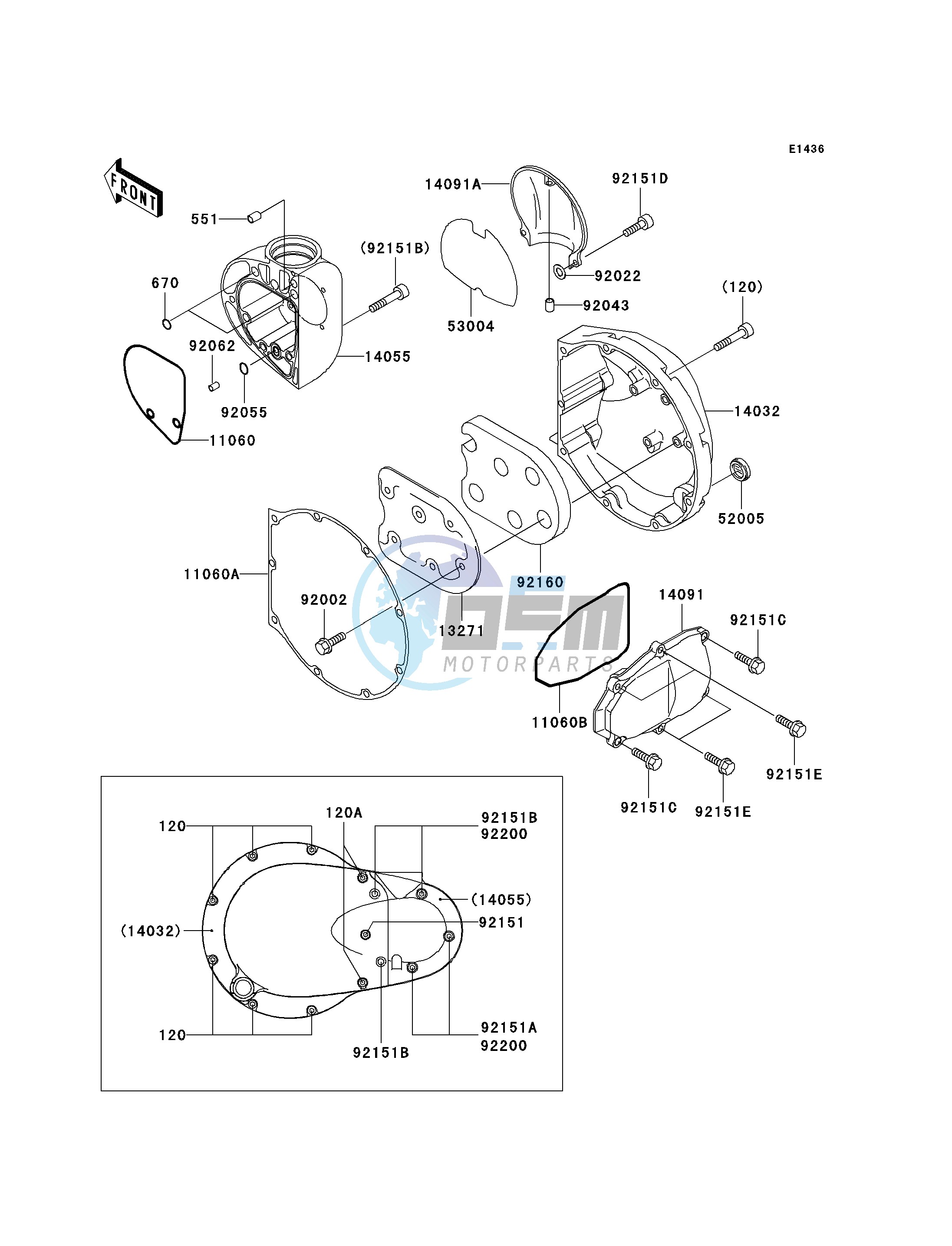 RIGHT ENGINE COVER-- S- -