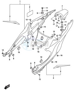 GSX-R1000 ARZ drawing FRAME COVER (GSX-R1000AL8 E21)