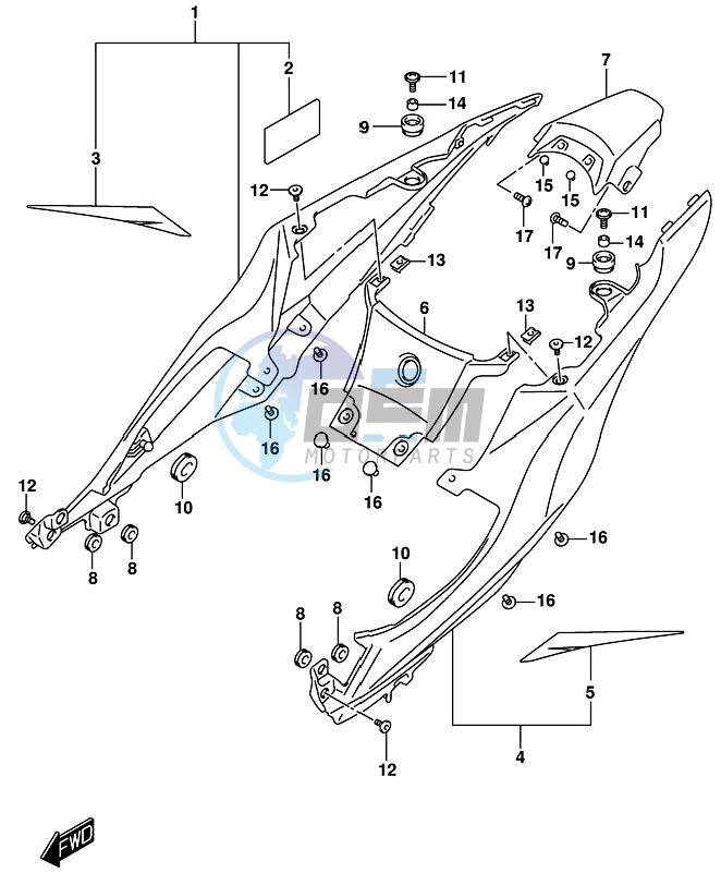 FRAME COVER (GSX-R1000AL8 E21)