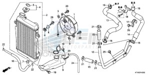 SH300AE SH300AE UK - (E) drawing RADIATOR