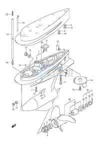 DF 200 drawing Gear Case (C/R)