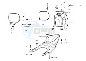 Zip 50 drawing Front glove compartment - Marsupium