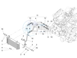 ETV 1200 Caponord Rally USA USA drawing Oil radiator