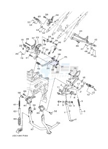 MT-09 TRACER MT09TRA TRACER 900 (2SCC 2SCD) drawing STAND & FOOTREST