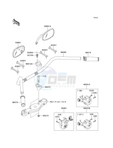 VN 1600 A [VULCAN 1600 CLASSIC] (A6F-A8FA) A8F drawing HANDLEBAR