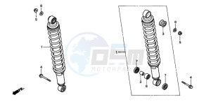 TRX450FM drawing REAR CUSHION