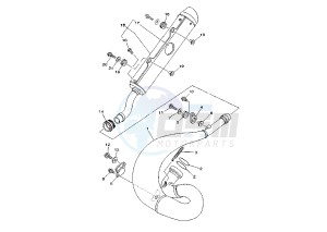 YZ LC 250 drawing EXHAUST