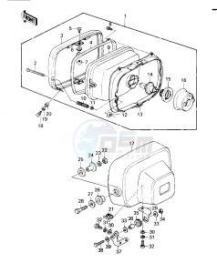 KZ 1300 A (A1-A3) drawing HEADLIGHT