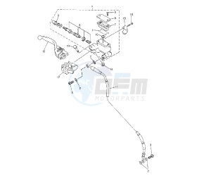 WR F 250 drawing FRONT MASTER CYLINDER