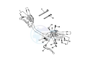 TDM 850 drawing HANDLE SWITCH -LEVER