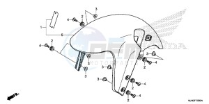 CTX1300AE CTX1300A UK - (E) drawing FRONT FENDER