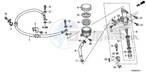 TRX500FM6H Europe Direct - (ED) drawing REAR BRAKE MASTER CYLINDER