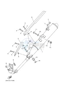 T135 T135FI CRYPTON X (5D67) drawing EXHAUST