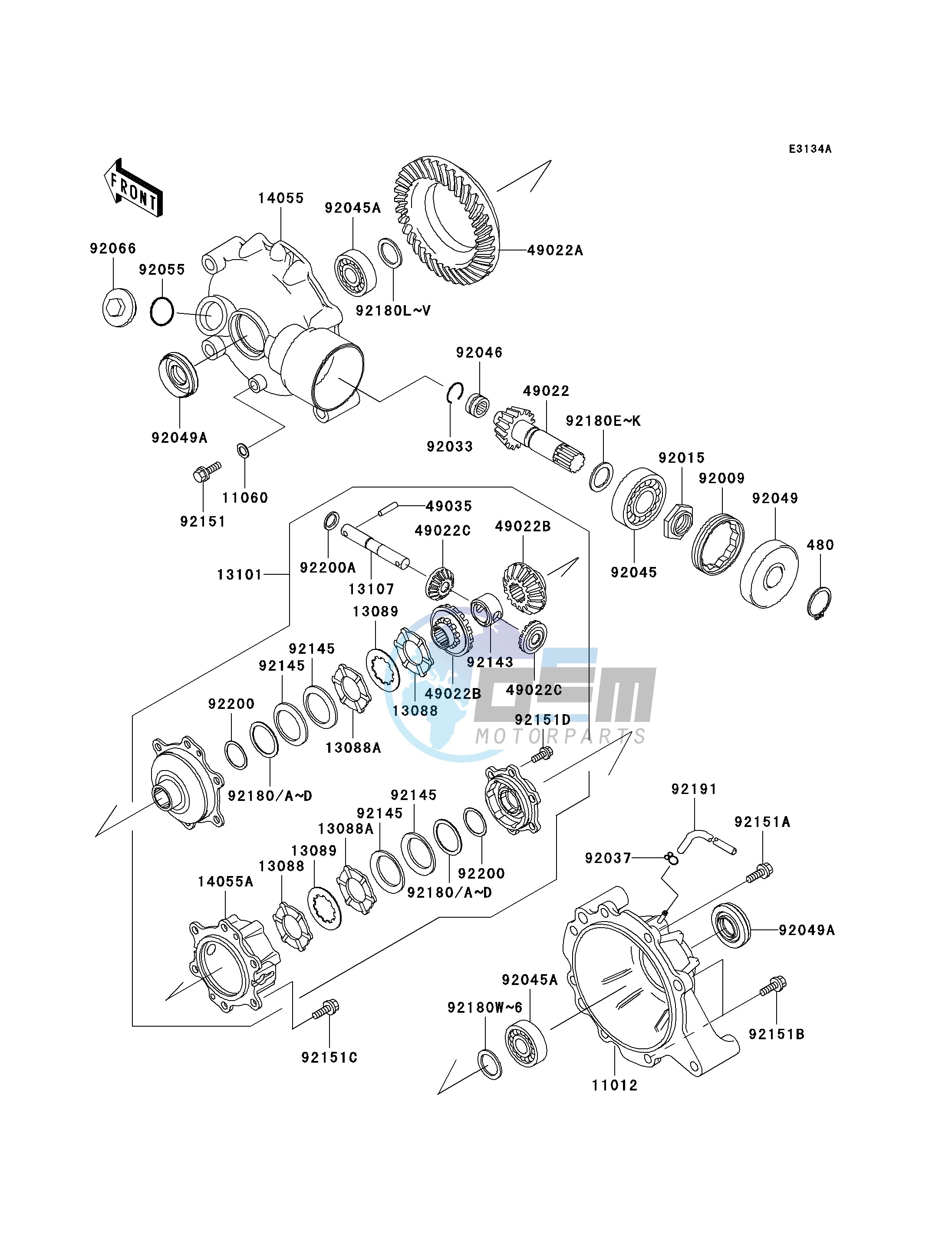 DRIVE SHAFT -- DIFFERENTIAL- -