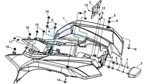 QUADRAIDER 600 drawing REAR COVERS