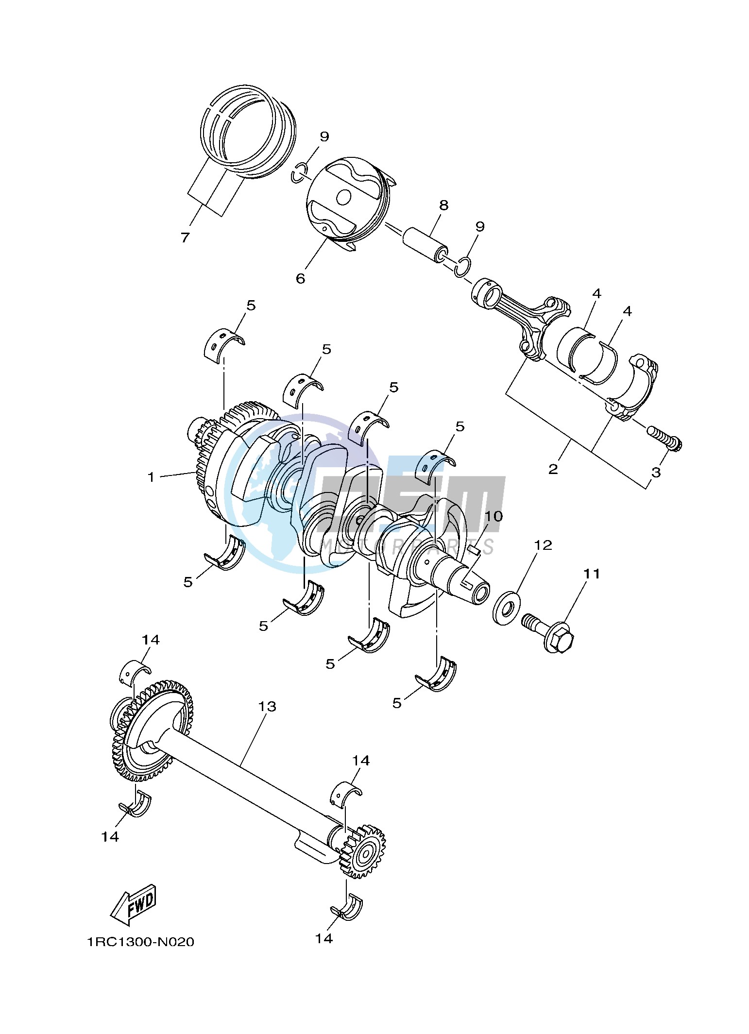 CRANKSHAFT & PISTON