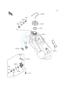 KX 250 K [KX250] (K1) [KX250] drawing FUEL TANK