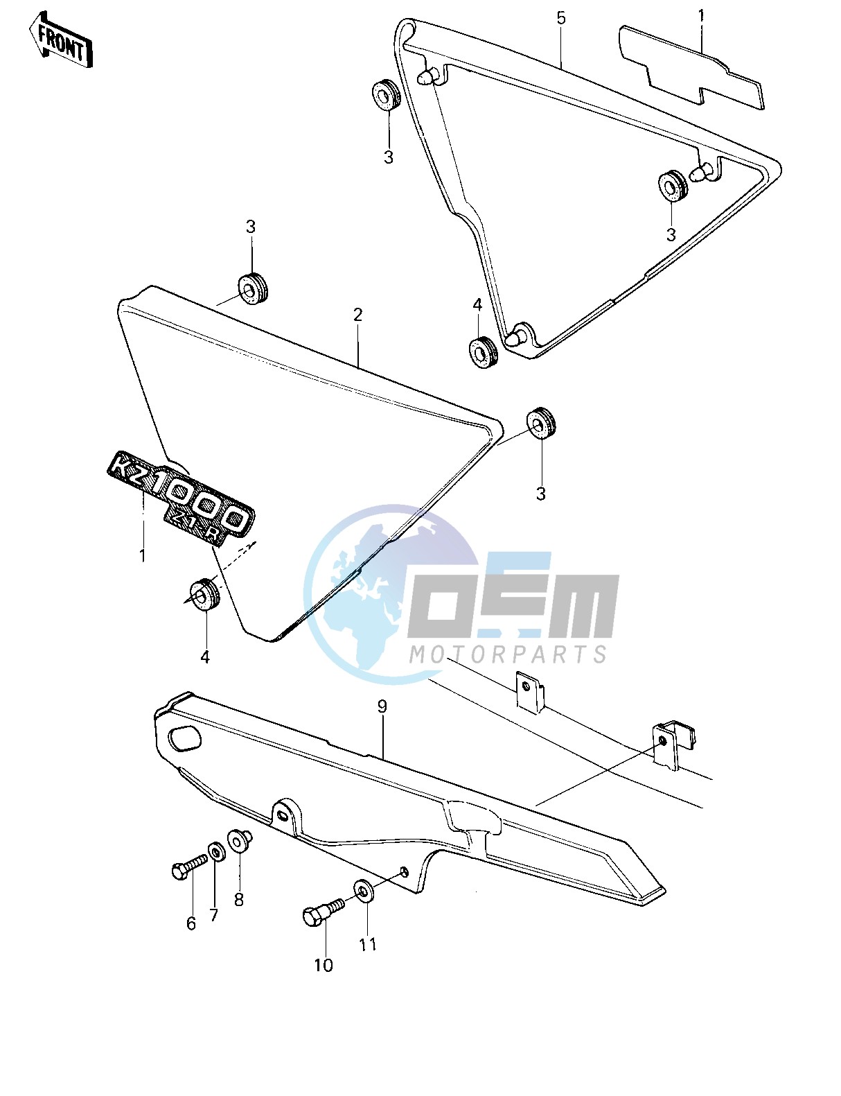 SIDE COVERS_CHAIN COVER -- 78 D1- -