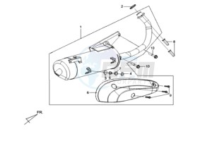 MIO 50 SPORT 25 KMH drawing EXHAUST