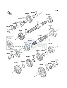 ZRX1200R ZR1200-A5H FR GB XX (EU ME A(FRICA) drawing Transmission