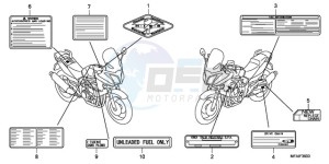 CBF1000T9 Ireland - (EK) drawing CAUTION LABEL