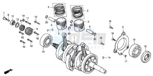 CB250 drawing CRANKSHAFT/PISTON