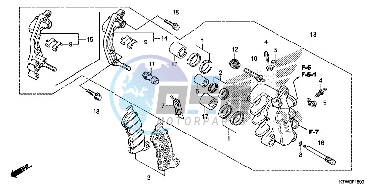 FRONT BRAKE CALIPER