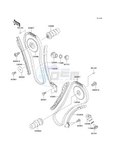 VN 800 G [VULCAN 800 DRIFTER] (E1-E5) [VULCAN 800 DRIFTER] drawing CAMSHAFT-- S- -_TENSIONER