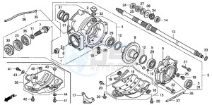 TRX250TE FOURTRAX ES drawing REAR FINAL GEAR