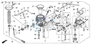 VT750CA drawing CARBURETOR