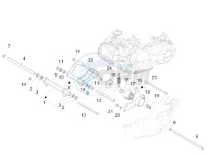 GTV 300 HPE SEI GIORNI IE E4 ABS (NAFTA) drawing Swinging arm