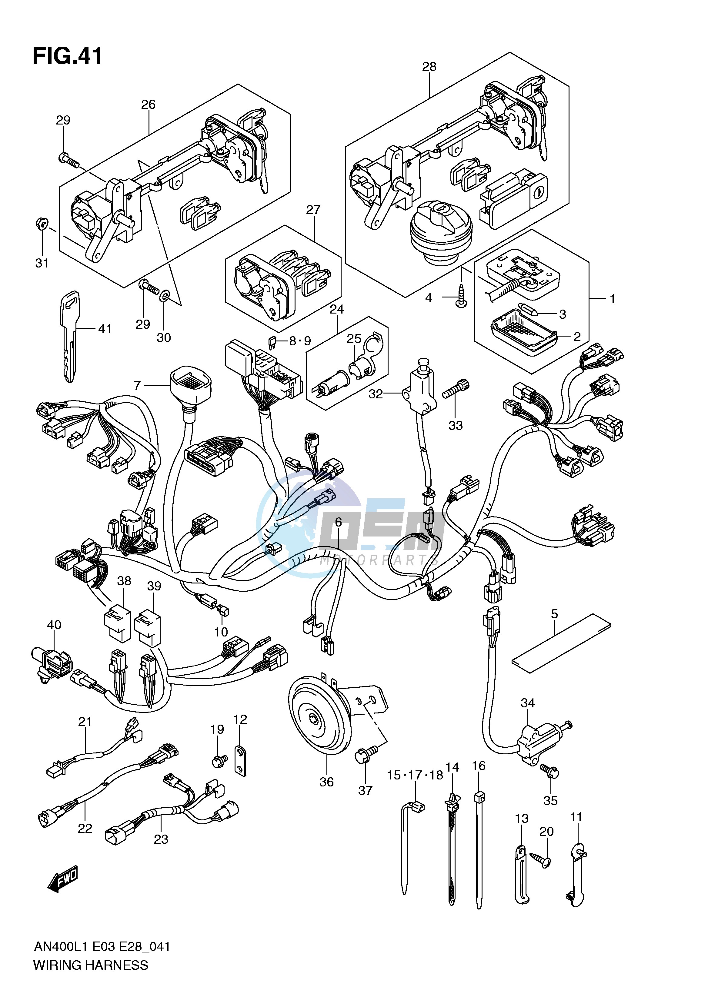 WIRING HARNESS (AN400L1 E3)