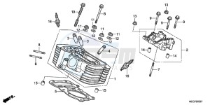 VT750C2BC drawing REAR CYLINDER HEAD